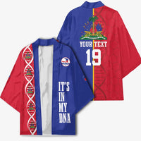 Custom Afro-Haiti Football Kimono It's In My DNA - Wonder Print Shop
