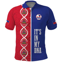 Custom Afro-Haiti Football Polo Shirt It's In My DNA LT19