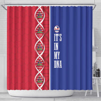 Afro-Haiti Football Shower Curtain It's In My DNA - Wonder Print Shop