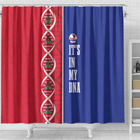 Afro-Haiti Football Shower Curtain It's In My DNA - Wonder Print Shop