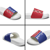 Afro-Haiti Football Slide Sandals It's In My DNA - Wonder Print Shop