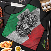 Mexico Aztec Warrior Goddess Apron Aztec Tribal Skull Tricolor Armor