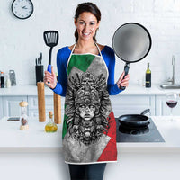 Mexico Aztec Warrior Goddess Apron Aztec Tribal Skull Tricolor Armor