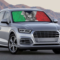 Mexico Aztec Warrior Goddess Auto Sun Shade Aztec Tribal Skull Tricolor Armor