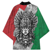 Mexico Aztec Warrior Goddess Kimono Aztec Tribal Skull Tricolor Armor