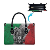 Mexico Aztec Warrior Goddess Leather Bag Aztec Tribal Skull Tricolor Armor