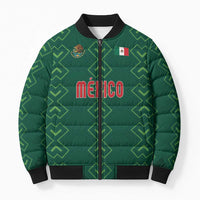 Custom Mexico Football Bomber Puffer Jacket Go Champions Mexico