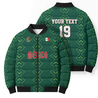 Custom Mexico Football Bomber Puffer Jacket Go Champions Mexico