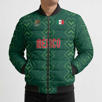Custom Mexico Football Bomber Puffer Jacket Go Champions Mexico