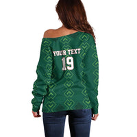 Custom Mexico Football Off Shoulder Sweater Go Champions Mexico