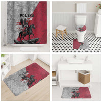 Poland Winged Hussar Warrior Bathroom Set Polska Flag Armor Spirit