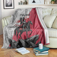 Poland Winged Hussar Warrior Blanket Polska Flag Armor Spirit