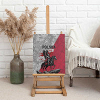 Poland Winged Hussar Warrior Canvas Wall Art Polska Flag Armor Spirit