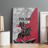 Poland Winged Hussar Warrior Canvas Wall Art Polska Flag Armor Spirit