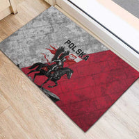 Poland Winged Hussar Warrior Rubber Doormat Polska Flag Armor Spirit