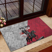 Poland Winged Hussar Warrior Rubber Doormat Polska Flag Armor Spirit