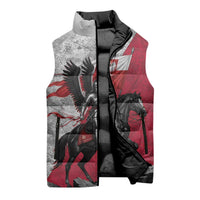 Poland Winged Hussar Warrior Sleeveless Puffer Jacket Polska Flag Armor Spirit