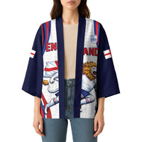 Custom World Football 2026 England Kimono Lion Mascot St George Cross Design