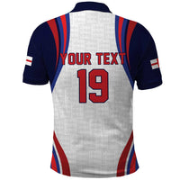 Custom World Football 2026 England Polo Shirt Lion Mascot St George Cross Design