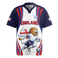Custom World Football 2026 England Rugby Jersey Lion Mascot St George Cross Design