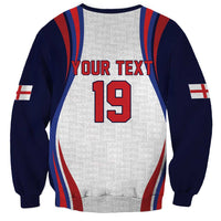 Custom World Football 2026 England Sweatshirt Lion Mascot St George Cross Design