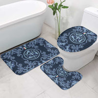Italy Football 2026 Bathroom Set Italian Trinacria Blue Baroque Design