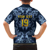 Custom Italy Football 2026 Hawaiian Shirt Italian Trinacria Blue Baroque Design