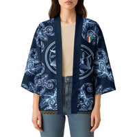 Custom Italy Football 2026 Kimono Italian Trinacria Blue Baroque Design