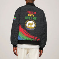 Eritrea Independence Day 1991 Sleeve Zip Bomber Jacket Honor Freedom Unity Resilience