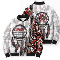 Canada National Indigenous Peoples Day Bomber Puffer Jacket Dreamcatcher First Nations Heritage Pride