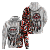 Canada National Indigenous Peoples Day Zip Hoodie Dreamcatcher First Nations Heritage Pride