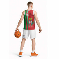Italy Apulia Basketball Jersey Map Of Apulia With Coat Of Arms LT19