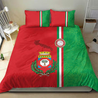 Italy Apulia Bedding Set Map Of Apulia With Coat Of Arms - Wonder Print Shop