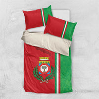 Italy Apulia Bedding Set Map Of Apulia With Coat Of Arms - Wonder Print Shop