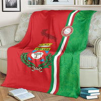 Italy Apulia Blanket Map Of Apulia With Coat Of Arms - Wonder Print Shop