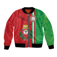 Italy Apulia Bomber Jacket Map Of Apulia With Coat Of Arms LT19