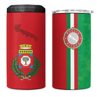 Italy Apulia 4 in 1 Can Cooler Tumbler Map Of Apulia With Coat Of Arms - Wonder Print Shop