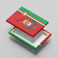 Italy Apulia Canvas Wall Art Map Of Apulia With Coat Of Arms - Wonder Print Shop