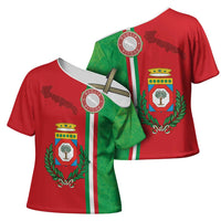 Italy Apulia Cross Shoulder Shirt Map Of Apulia With Coat Of Arms LT19