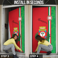 Italy Apulia Door Cover Map Of Apulia With Coat Of Arms - Wonder Print Shop