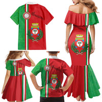 Italy Apulia Family Matching Mermaid Dress and Hawaiian Shirt Map Of Apulia With Coat Of Arms LT19