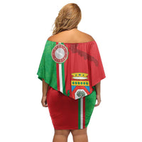 Italy Apulia Family Matching Off Shoulder Short Dress and Hawaiian Shirt Map Of Apulia With Coat Of Arms LT19