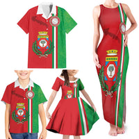 Italy Apulia Family Matching Tank Maxi Dress and Hawaiian Shirt Map Of Apulia With Coat Of Arms LT19