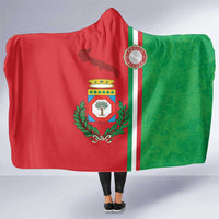 Italy Apulia Hooded Blanket Map Of Apulia With Coat Of Arms - Wonder Print Shop