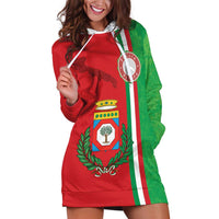 Italy Apulia Hoodie Dress Map Of Apulia With Coat Of Arms LT19