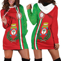 Italy Apulia Hoodie Dress Map Of Apulia With Coat Of Arms LT19