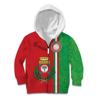 Italy Apulia Kid Hoodie Map Of Apulia With Coat Of Arms LT19