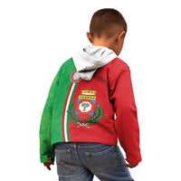 Italy Apulia Kid Hoodie Map Of Apulia With Coat Of Arms LT19