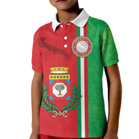 Italy Apulia Kid Polo Shirt Map Of Apulia With Coat Of Arms LT19