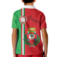 Italy Apulia Kid Polo Shirt Map Of Apulia With Coat Of Arms LT19